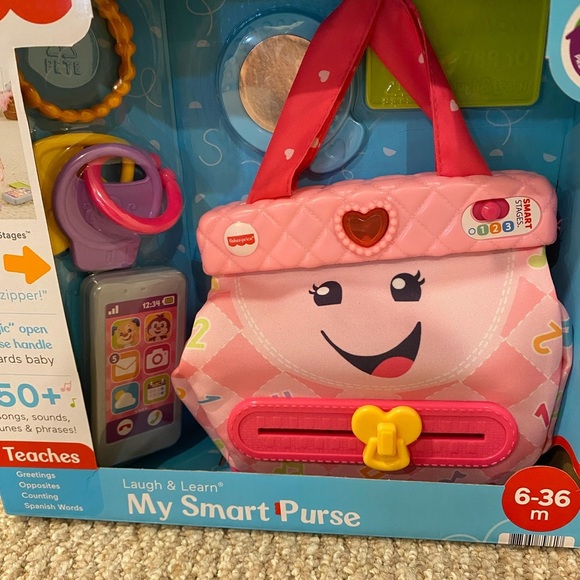 Fisher Price My Smart Purse Infant and Toddler Toy with 5 Accessories NEW in box - Picture 3 of 6